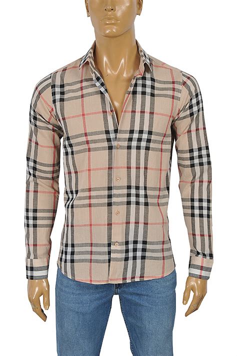 burberry london long sleeve button down|burberry signatures for men.